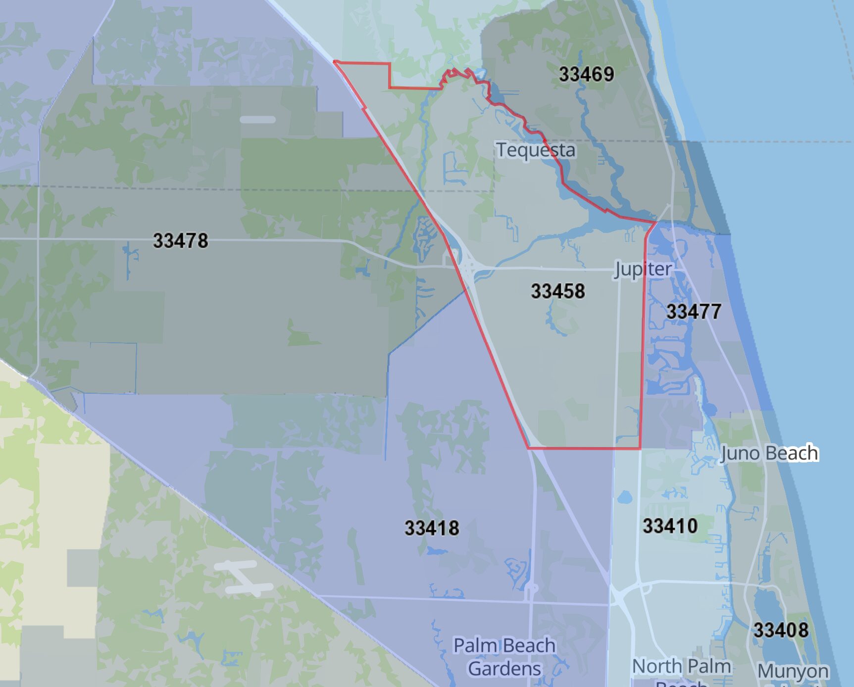 Jupiter FL Zip Codes With Map JupiterDaily Image 2
